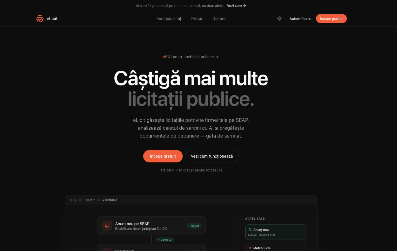 eLicit — screenshot